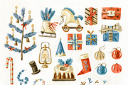 Santa Claus and cute elves, an Illustration by babenkoirusa (Thumbnail 3 of 11)