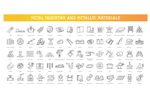 Steel vector icons, an Illustration by Tettygreen