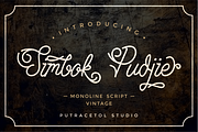 Simbok Pudjie Script, a Script Font by PutraCetol Studio (Thumbnail 1 of 10)