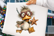Whimsical summer duck clipart, an Illustration by SinaCreation (Thumbnail 5 of 7)