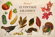 100 Vintage Autumn Ephemera, an Object Graphic by The Object Atlas (Thumbnail 10 of 10)