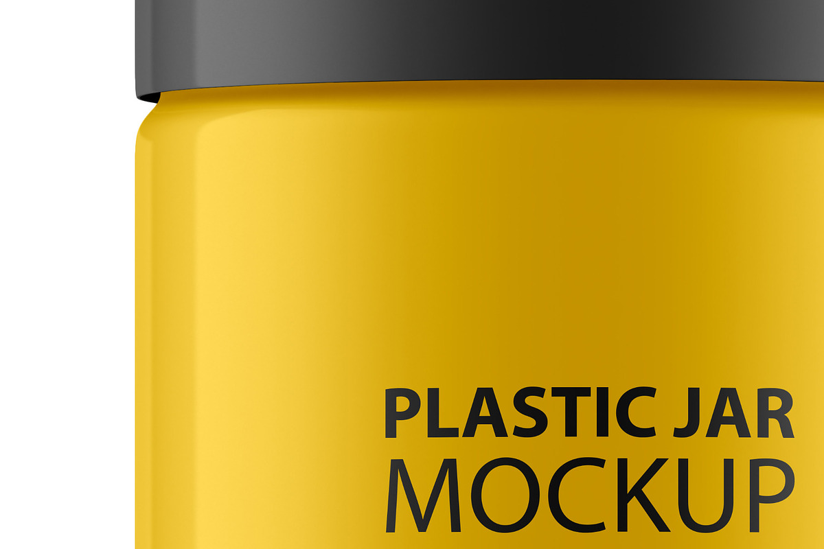 Plastic Jar PSD Mockup, a Cups & Container Mockup by GreatFruit (Photo 5 of 6)