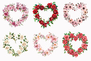 Heart Wreath Wildflowers Clipart, an Illustration by Design Market (Thumbnail 4 of 4)