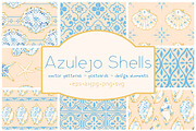 Azulejo Portuguese Shells, a Pattern Graphic by Carpet Tapete Pretzel (Thumbnail 1 of 24)