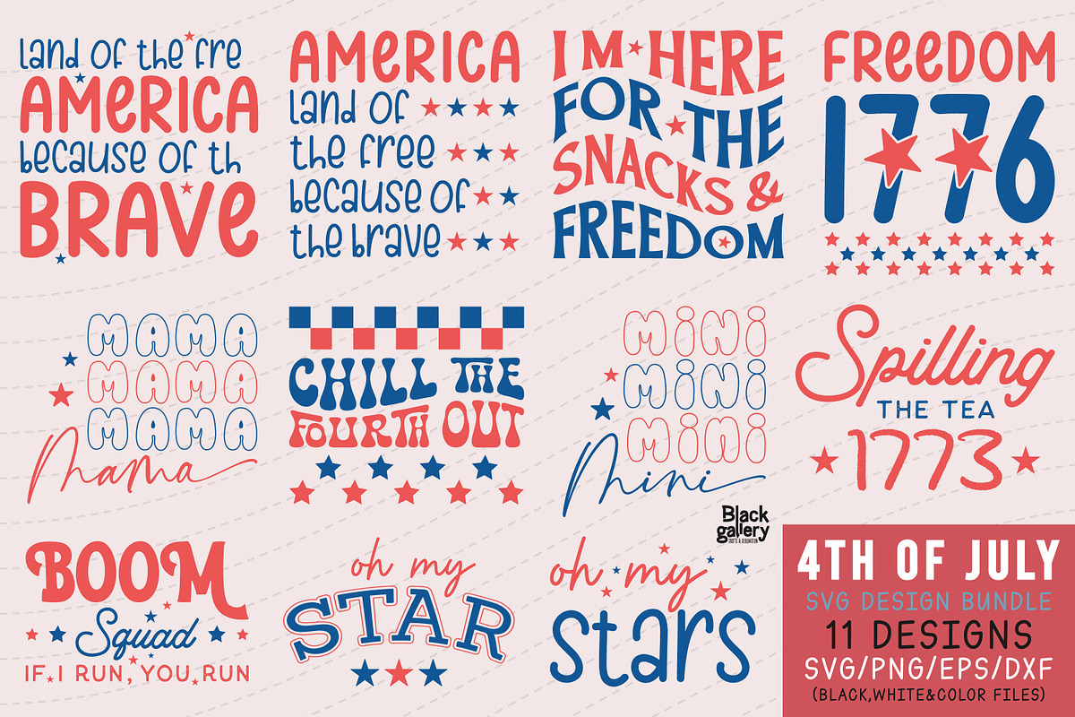 4th Of July SVG Bundle, a Graphic by Clipart Bloom (Photo 1 of 12)