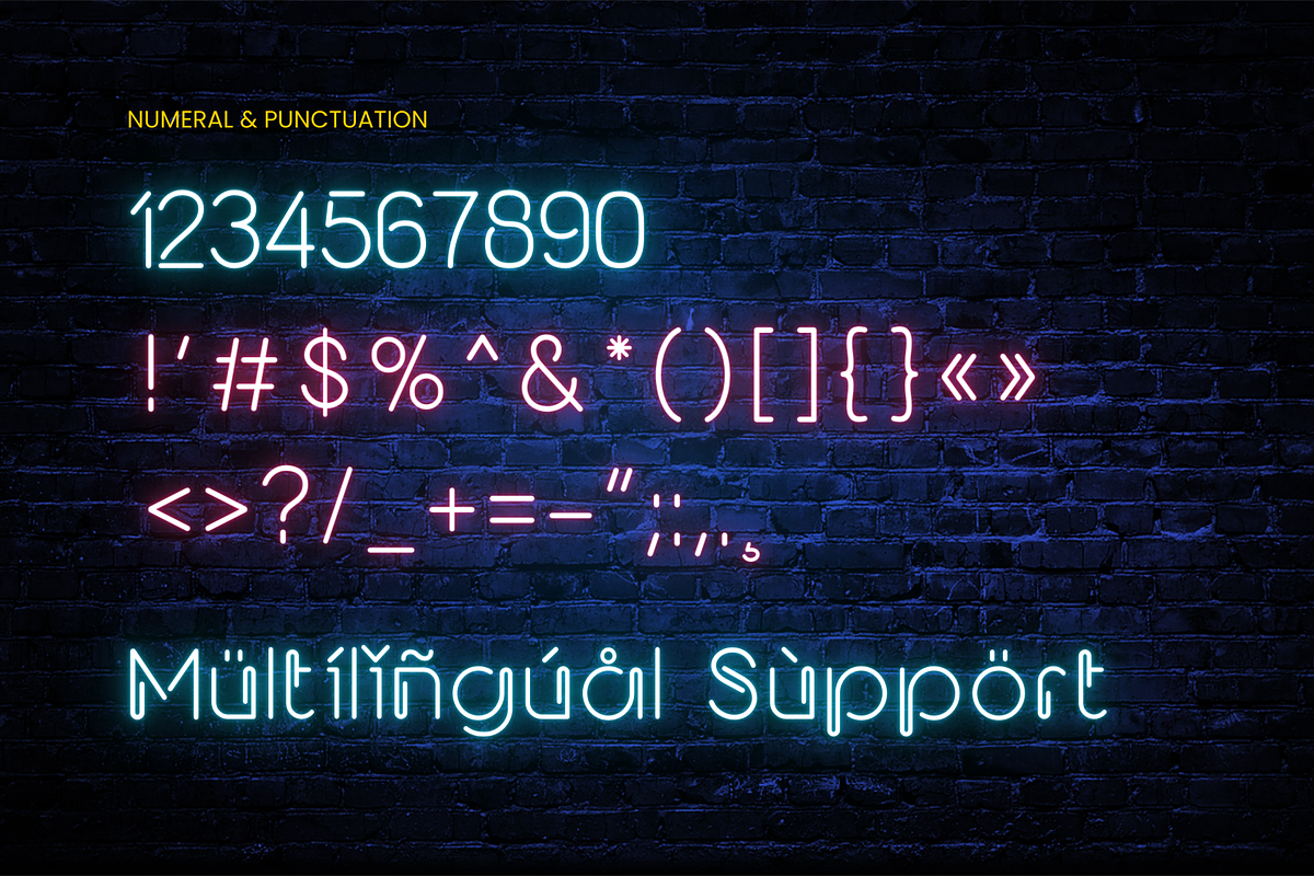 Neon Spark – Neon Font, a Sans Serif Font by Sronstudio (Photo 12 of 12)