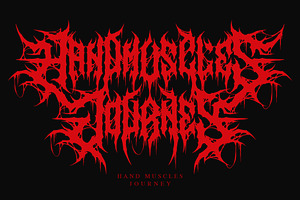 Redeyes Black Metal Font Vol. 12