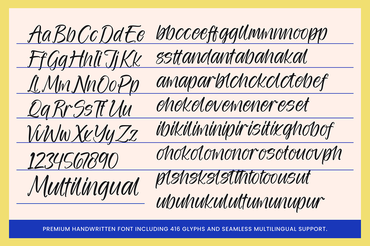 Coastal Blue New Modern Handwritten, a Script Font by stylishtype.co (Photo 10 of 10)
