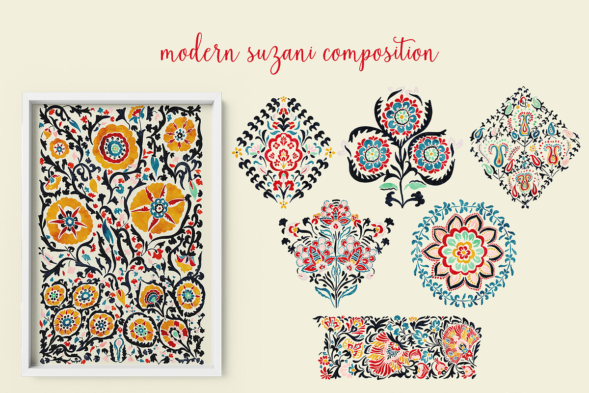 Modern Suzani collection, a Decorative Illustration by Mona Ahmed (Photo 6 of 11)
