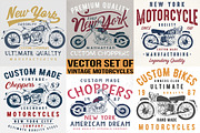 VECTOR SET OF MOTORCYCLES, an Illustration by ulasokuyucu (Thumbnail 1 of 7)
