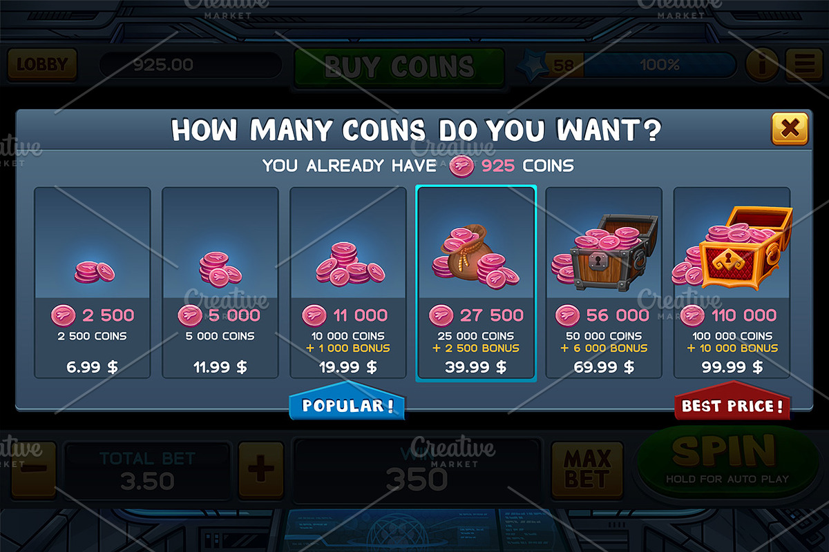 Space Odyssey Slots Game KIT, a Technology Illustration by Saranai Store (Photo 15 of 16)