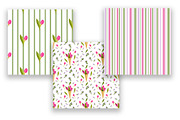 Floral Patterns Floral Digital Paper, a Pattern Graphic by TetianaArt (Thumbnail 4 of 5)