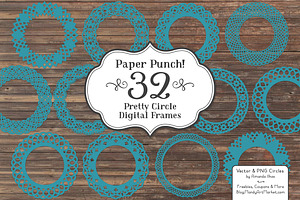 Vintage Lace Frames, an Illustration by Amanda Ilkov
