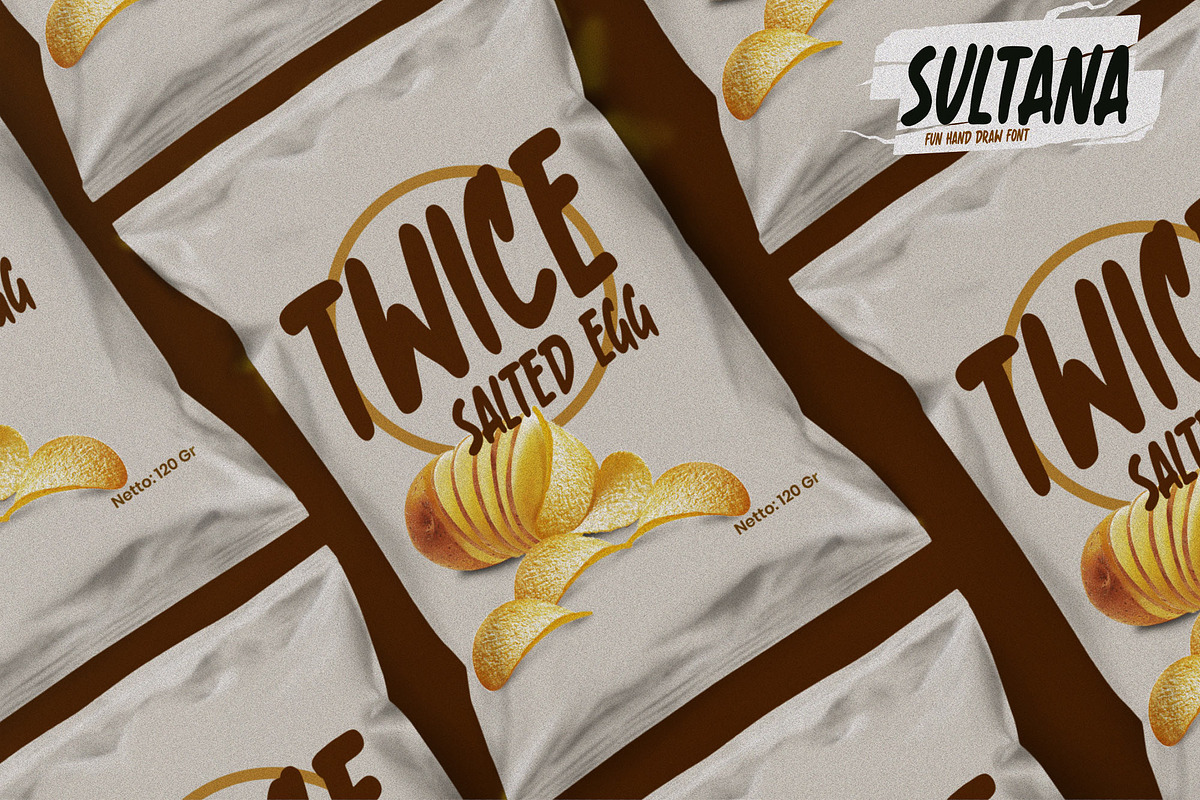SULTANA - Fun Hand Drawn Font, a Font by Gassstype (Photo 3 of 8)