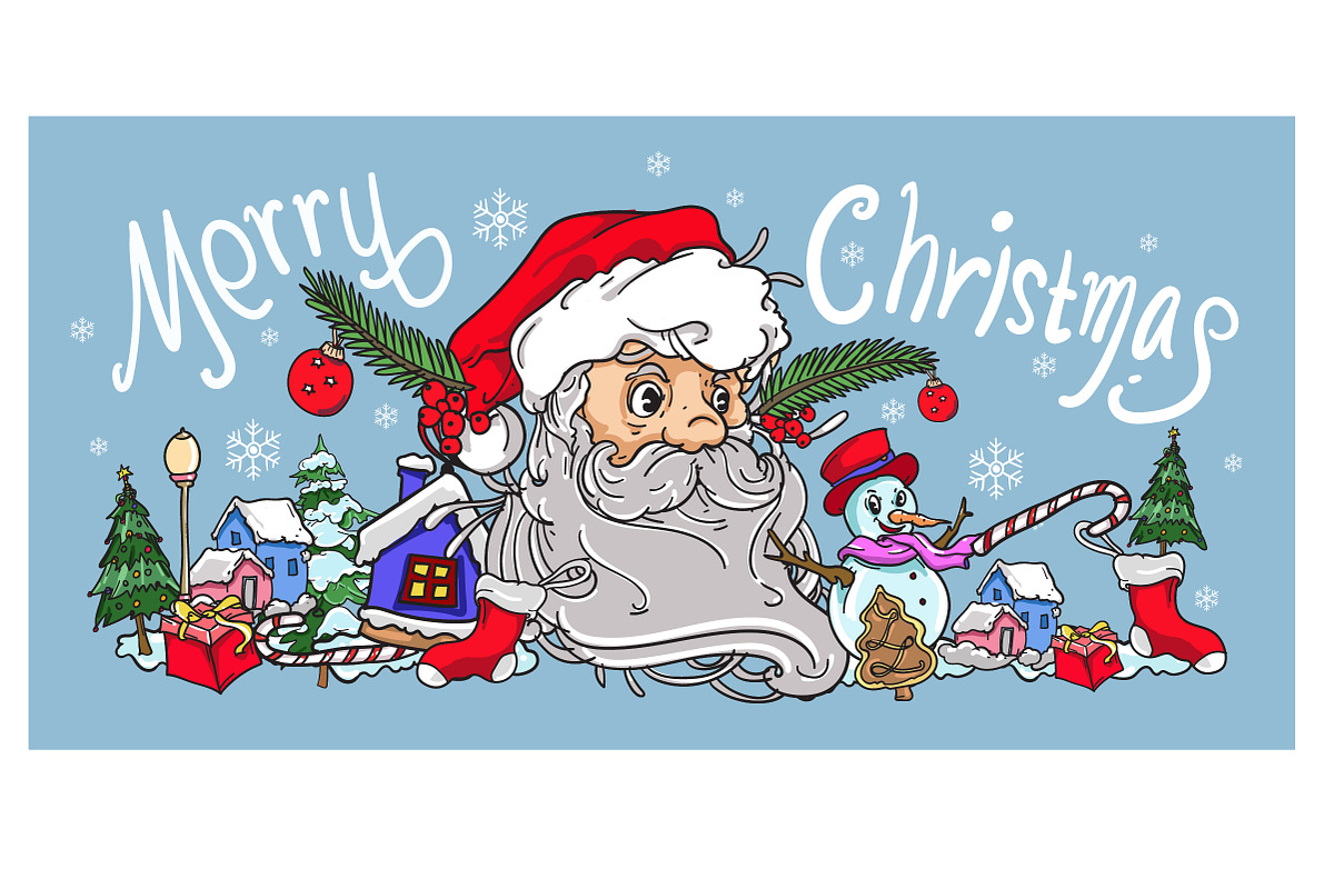 Christmas Greeting Card Illustration, a Decorative Illustration by singpentinkhappy (Photo 6 of 10)