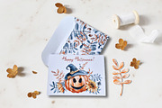 Happy Halloween watercolor clipart, an Illustration by Artmanata (Thumbnail 16 of 22)