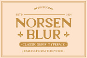 Norsen Blur, a Sans Serif Font by Craft Supply Co. (Thumbnail 1 of 8)