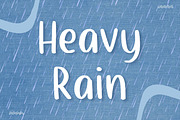 Heavy Rain, a Handwritten Font by Aisyah (Thumbnail 1 of 5)