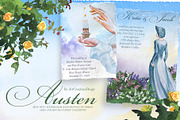 Watercolor Austen Clipart Set, a Person Illustration by ArtCreationsDesign (Thumbnail 15 of 22)