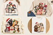 Funny Christmas Animals PNG Cliparts, an Animal Illustration by Ink Gallery (Thumbnail 13 of 13)