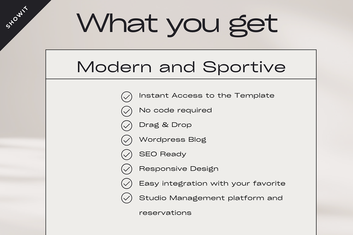Showit Web Template I Fitness Pro, a Websites & App Template by YogaBizLab (Photo 4 of 4)