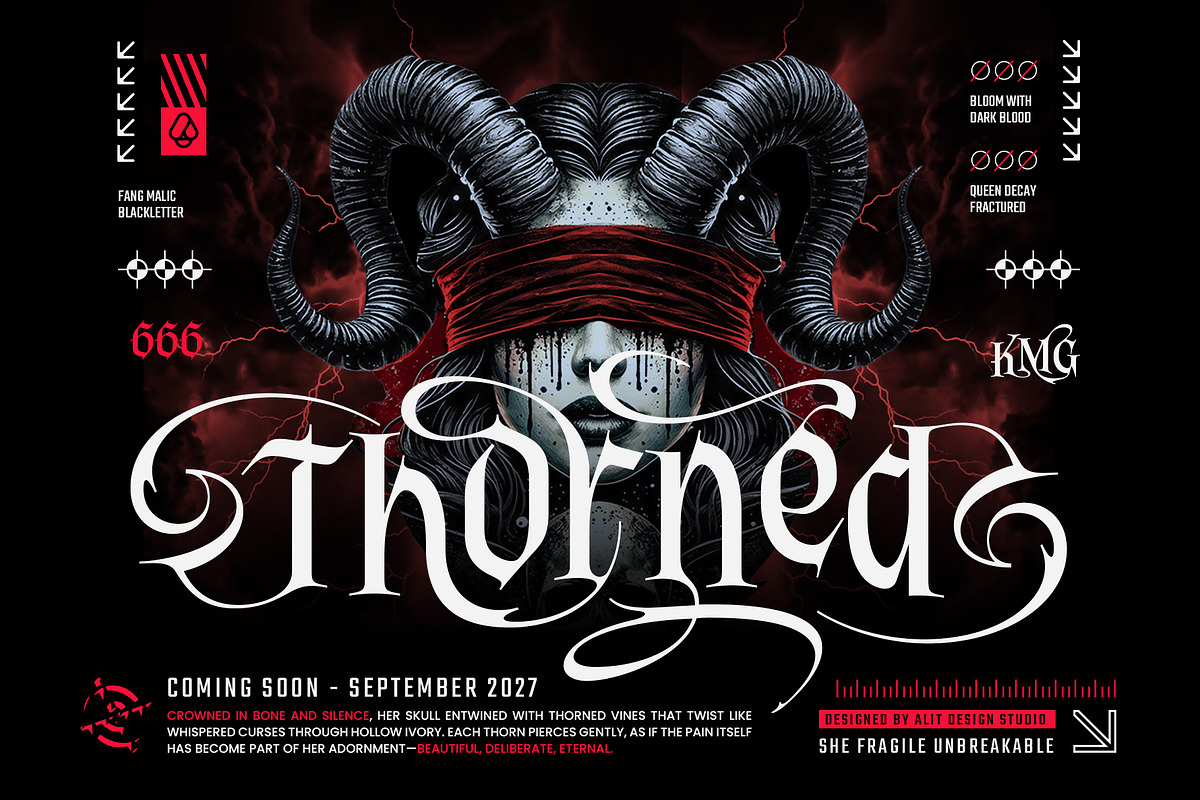 Fang Malic Typeface, a Blackletter Font by alit design (Photo 2 of 20)