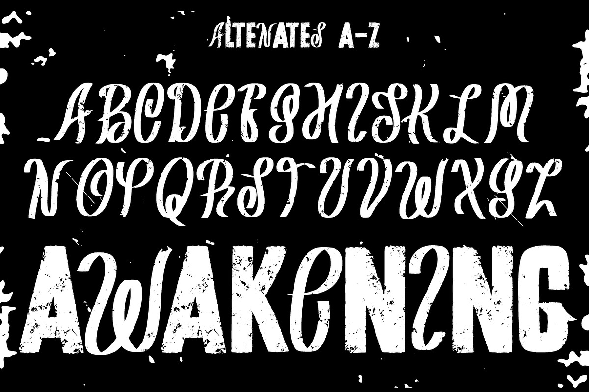 Stones Crush - Handrawn Grunge Font, a Sans Serif Font by NuType (Photo 3 of 12)