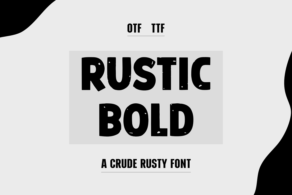 Rustic Bold, a Sans Serif Font by RADesigns21 (Photo 1 of 3)