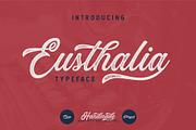 Eusthalia Typeface, a Script Font by YdhraStudio (Thumbnail 1 of 11)