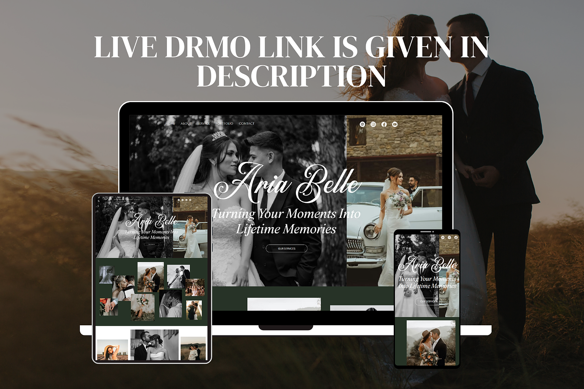 Wedding Photographer Wix Website, a Wix Template by AdvertFox (Photo 6 of 9)