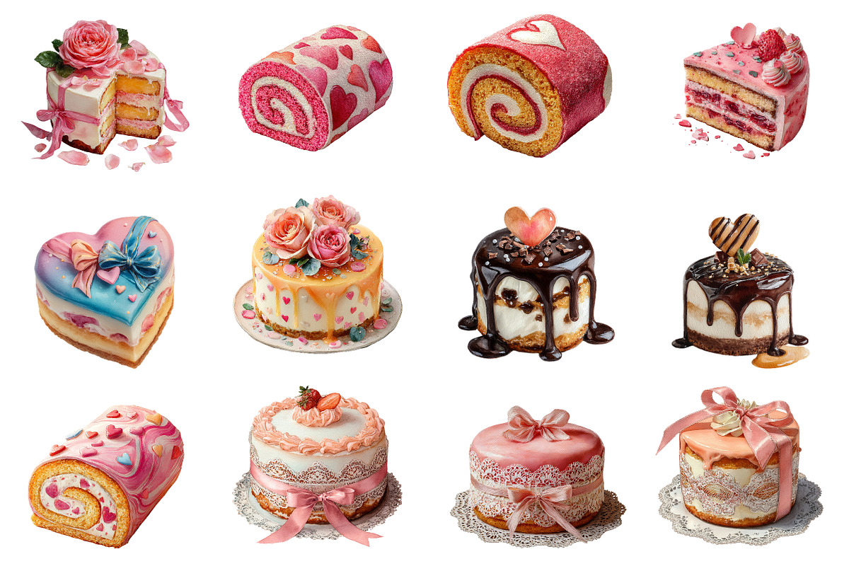 Valentines Cake Clipart, an Illustration by Designworld (Photo 4 of 4)