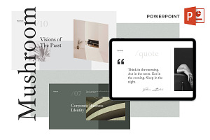 Mushroom PowerPoint Presentation, a Presentation Template by Goashape Studio