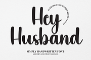 Hey Husband | Script Font, a Script Font by Scratchones (Thumbnail 1 of 8)