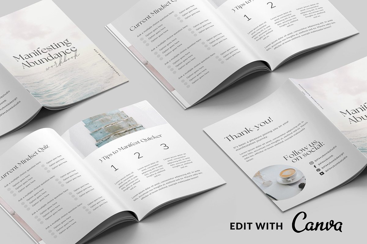 Coach Lead Magnet Workbook Template, a Magazine Template by Galaxybomb