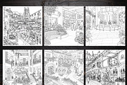 80 Sci-Fi Coloring Pages Bundle, a Brochure Template by LA Design (Thumbnail 2 of 10)