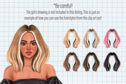 Hairstyles clipart 30 PNG, an Illustration by Illustrator Space (Thumbnail 6 of 6)