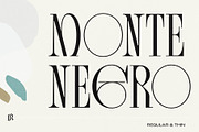 Monte Negro | Display Serif, a Serif Font by Ivan Rosenberg (Thumbnail 1 of 13)