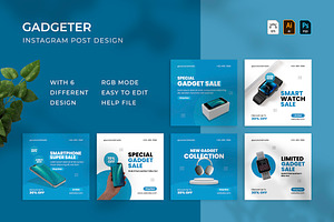 Gadgeter - Instagram Post, a Print Template by VUNIRA
