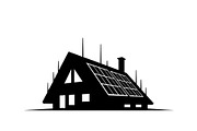 Eco Friendly Solar Home Silhouettes, a Graphic by musafir_fashion (Thumbnail 6 of 13)