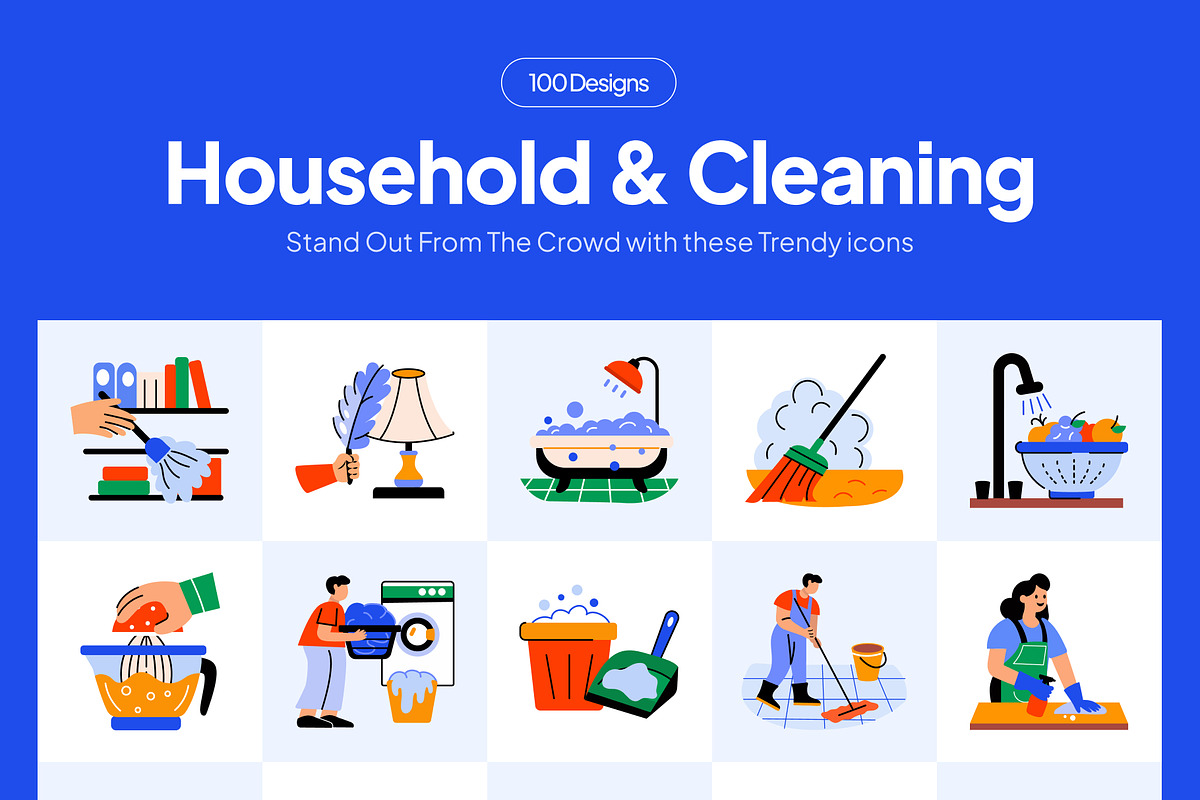 Household and Cleaning, a Duotone Icon by Vectors Market (Photo 1 of 9)