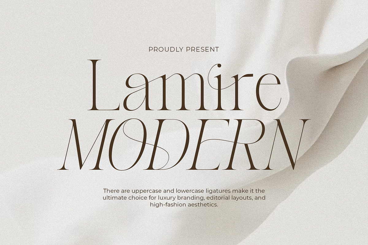 Lamire Modern - Light Ligature Serif, a Serif Font by Bale Type (Photo 1 of 10)