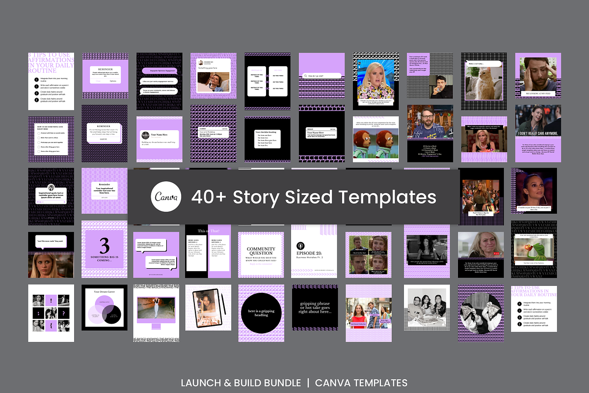 Typography Canva Social Media Pack, a Social Media Template by WorkShy Studio (Photo 3 of 9)