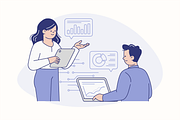 Data Driven Business Illustration, an Object Graphic by Jump Studio (Thumbnail 5 of 12)
