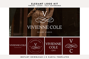 Elegant Monogram Logo Kit | Canva