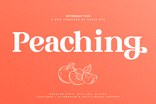 Peaching Regular Serif Font