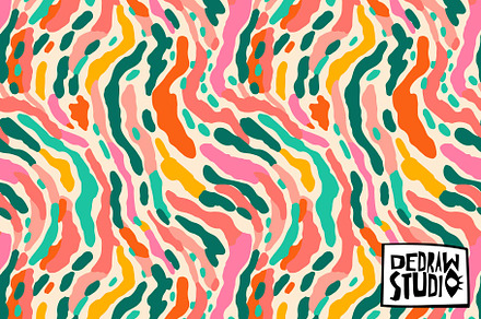 Colorful Abstract Art Pattern, a Pattern Graphic by Dedraw Studio