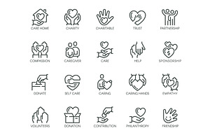Human Care Icons, an Outline Icon by FishCoolish