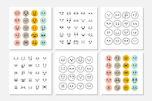 Set Of Smiley Faces. Emoji. Smile!