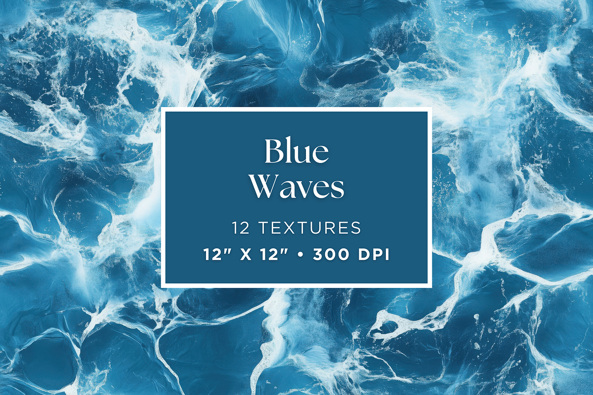 Blue Waves Textures, a Texture Graphic by Artful Assets Boutique (Photo 1 of 4)