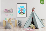 Cute cartoon cow. Tshirt, PNG., an Animal Illustration by KENO Mascots (Thumbnail 4 of 4)